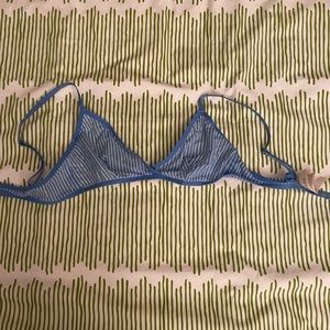 jcrew sheer striped bralette